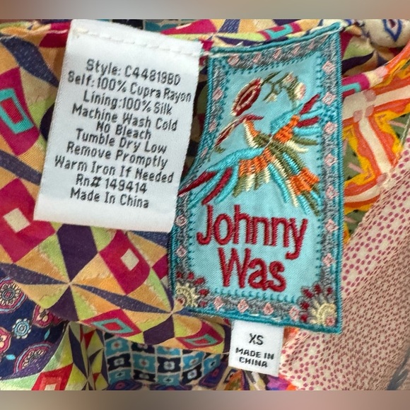 Johnny Was Reversible Onyx Kimono In Multi Print Rare Piece - Picture 14 of 14
